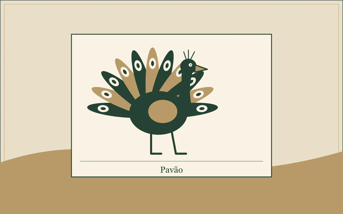 Ilustração original para Grupo Pavão: a beleza que não encerra a conversa: composição em tinta verde e papel.