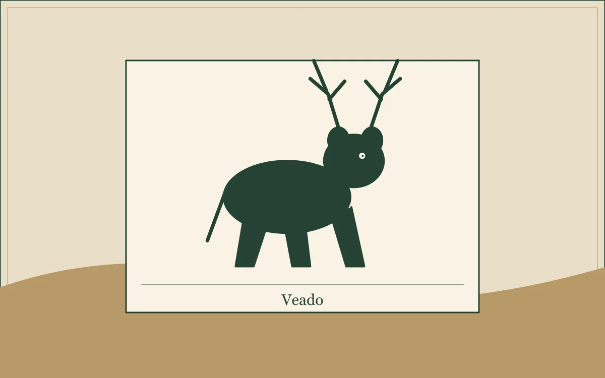 Ilustração original para Grupo Veado: o reflexo que não dizia tudo: composição em tinta verde e papel.